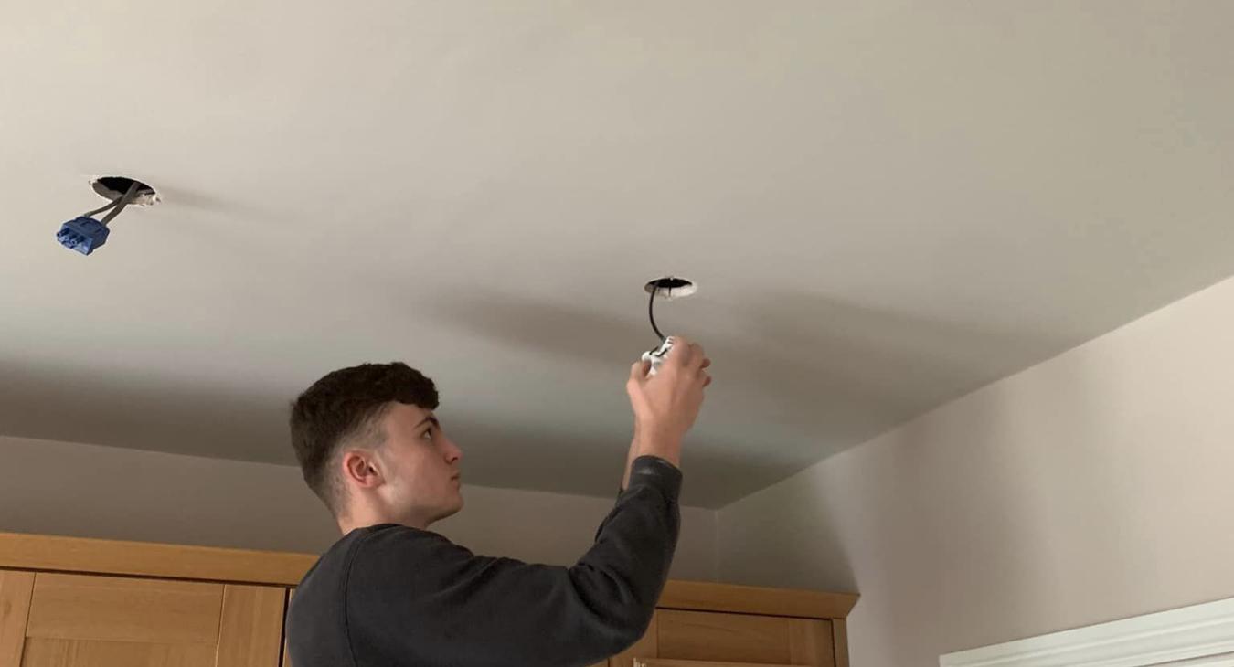 LED downlights installed by Thames Valley Electricians in Binfield